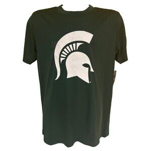 NEW Michigan State Spartans Green Colosseum SS Crew Neck Tee Shirt Youth M 12-14
